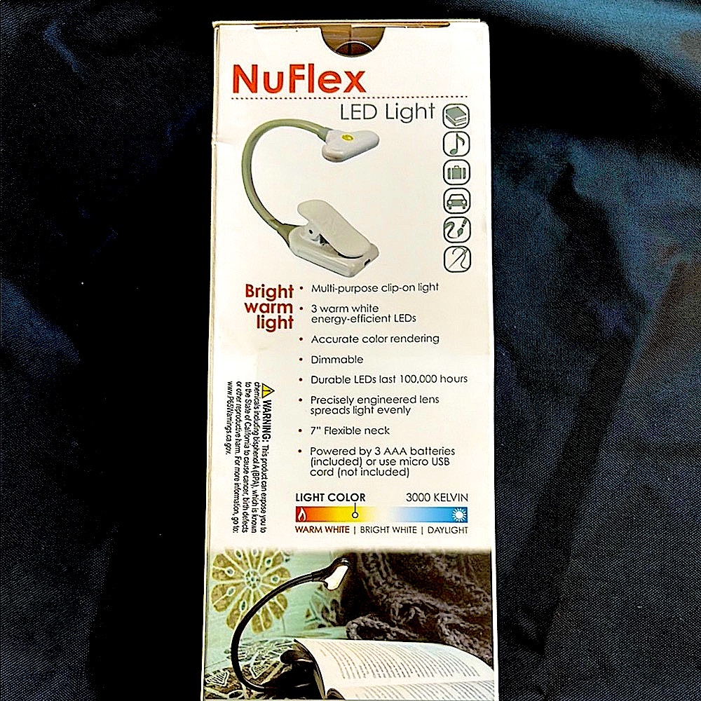 Book Light Nuflex LED with Artmarks bookmark